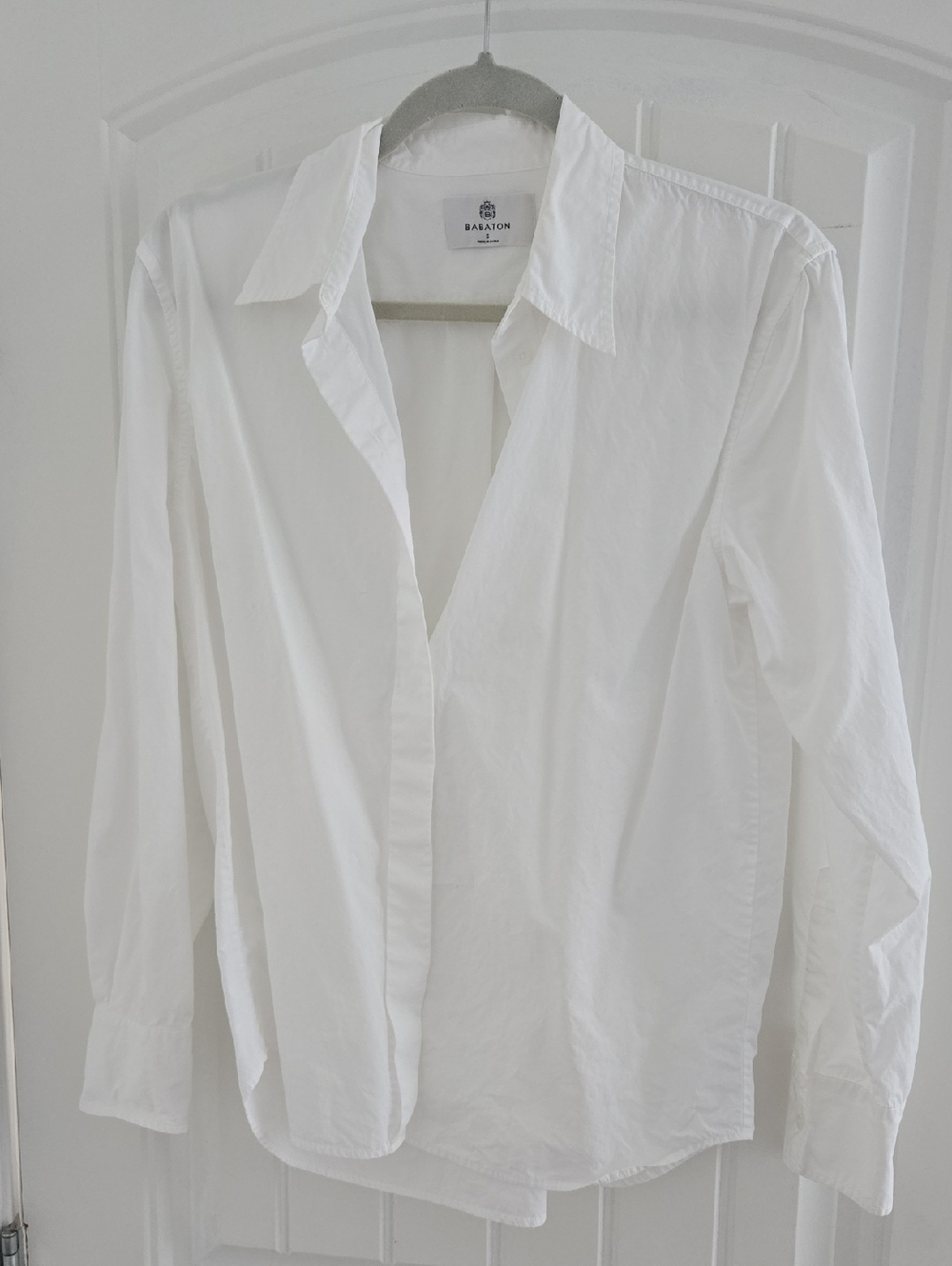 Babaton White Long-Sleeve Button Shirt - Picture 2 of 7